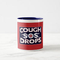 Retro PAS-Husten-Lutschbonbon-Tasse