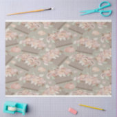 Retro Pastel Apple Blossom Basket Seidenpapier (Basteln)