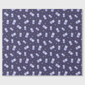 Retro Pastel Arcade Moon and Stars Geschenkpapier (Flach)