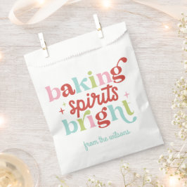 Retro Pastel Baking Spirit's Helle Weihnachten Geschenktütchen