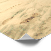 Retro Pastel Beach, Hintergrund, Sommer, Vintag, Poster (Ecke)