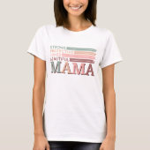 Retro Pastel Beautiful Mama Mama Affirmation T-Shirt (Vorderseite)