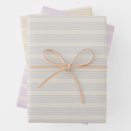 Retro pastel boho wrapping paper for Christmas Geschenkpapier Set (Beispiel)