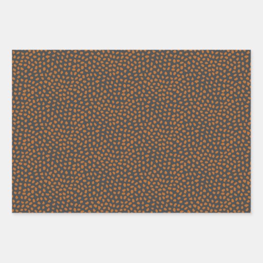 Retro pastel boho wrapping paper for Christmas Geschenkpapier Set (Vorderseite 3)