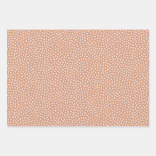 Retro pastel boho wrapping paper for Christmas Geschenkpapier Set (Vorderseite 2)