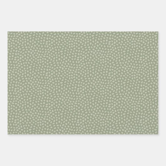 Retro pastel boho wrapping paper for Christmas Geschenkpapier Set (Vorderseite)