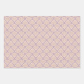 Retro pastel boho wrapping paper with sea shells geschenkpapier set (Vorderseite 2)