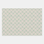 Retro pastel boho wrapping paper with sea shells geschenkpapier set (Vorderseite)