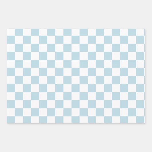Retro Pastel Checkered Pattern Geschenkpapier Set (Vorderseite 3)
