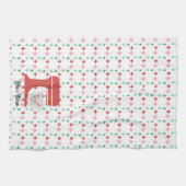 Retro Pastel Christmas | Backbriefe hell Geschirrtuch (Horizontal)