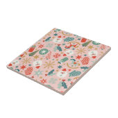 Retro Pastel Christmas Fliese (Seite)