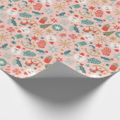 Retro Pastel Christmas Geschenkpapier (Ecke)