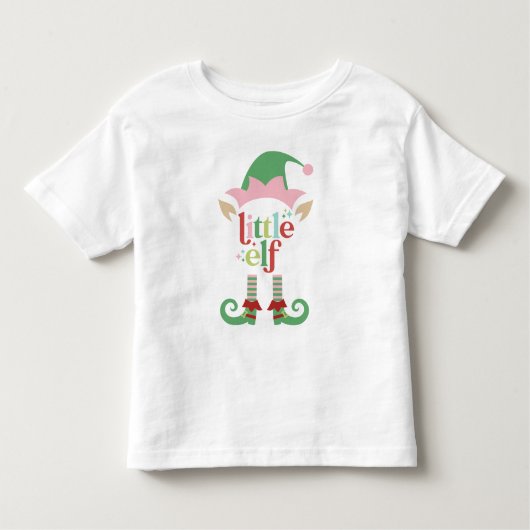 Retro Pastel Christmas | Little Elf Kleinkind T-shirt (Vorderseite)