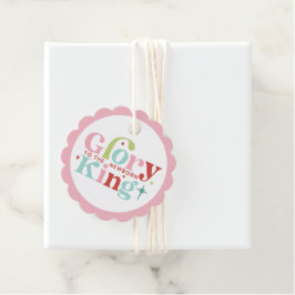 Retro Pastel Christmas | Ruhm für den Neugeborenen Geschenkanhänger