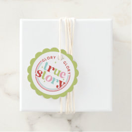 Retro Pastel Christmas | Ruhm Geschenkanhänger