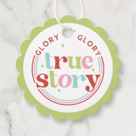 Retro Pastel Christmas | Ruhm Geschenkanhänger