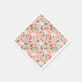 Retro Pastel Christmas Serviette (Ecke)