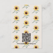 Retro Pastel Color Daisy Wedding Begleitkarte (Rückseite)