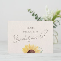 Retro Pastel Color Daisy Wedding Bridesmade