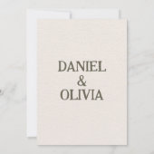 Retro Pastel Color Daisy Wedding Dankeskarte (Rückseite)