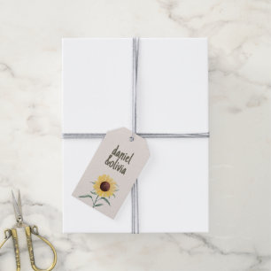 Retro Pastel Color Daisy Wedding Geschenkanhänger