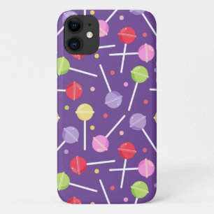 Retro Pastel Colored Candy Lollipops Lila Case-Mate iPhone Hülle