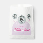 Retro Pastel Disco Groove Brautparty Geschenktütchen (Vorderseite)