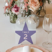 Retro Pastel Disco Wedding Table Number  Acryleinladungen