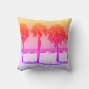 Retro Pastel Farbpalme Kissen