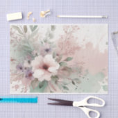 Retro Pastel floral Charm Decoupage Prints Seidenpapier (Handwerk)