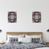 Retro Pastel Floral Mandala Symmetry Bilderwand Sets (Schlafzimmer)