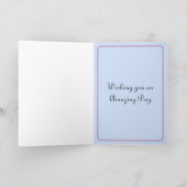 Retro Pastel Geburtstagskarte Karte (Innenseite)