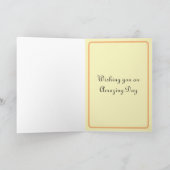 Retro Pastel Geburtstagskarte Karte (Innenseite)