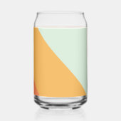 Retro Pastel Geometric Art Custom Wedding Dosenglas (Rückseite)