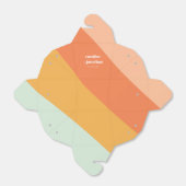 Retro Pastel Geometric Art Custom Wedding Niedlich Geschenkschachtel (Ungefaltet)