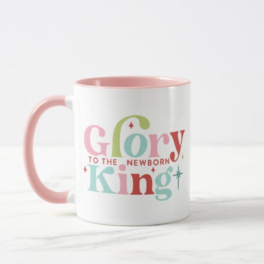 Retro Pastel Glory to Newborn King Tasse (Links)