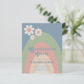 Retro Pastel Graduation Party (Stehend Vorderseite)