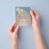 Retro Pastel Graduation Party Flyer (Gruppe)