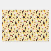 Retro Pastel Ice Creme Hand Gezeichnet Wasserfarbe Geschenkpapier Set (Vorderseite 3)