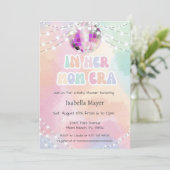 Retro Pastel in ihrer Mama Era Kinderdusche Einlad Einladung (Stehend Vorderseite)