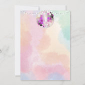 Retro Pastel in ihrer Mama Era Kinderdusche Einlad Einladung (Rückseite)