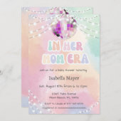Retro Pastel in ihrer Mama Era Kinderdusche Einlad Einladung (Vorne/Hinten)