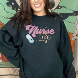 Retro Pastel Lila Krankenversicherung Sweatshirt