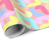 Retro Pastel Loops Geschenkpapier (Rolleneckpunkt)