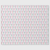 Retro Pastel Nutcracker Ballet Familienferien Geschenkpapier (Flach)