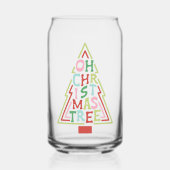 Retro Pastel Oh Christmas Tree Dosenglas (Vorderseite)