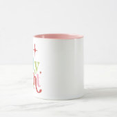 Retro Pastel Oh Holy Night Tasse (Zentrum)