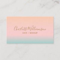 Retro Pastel Pink Gradient Chic Elegantes Monogram