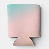 Retro Pastel Pink Gradient Einzigartige Hochzeit C Dosenkühler (Rückseite)