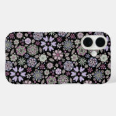 Retro Pastel Pink Purple Floral Seamless Pattern Case-Mate iPhone Hülle (Rückseite (Horizontal))